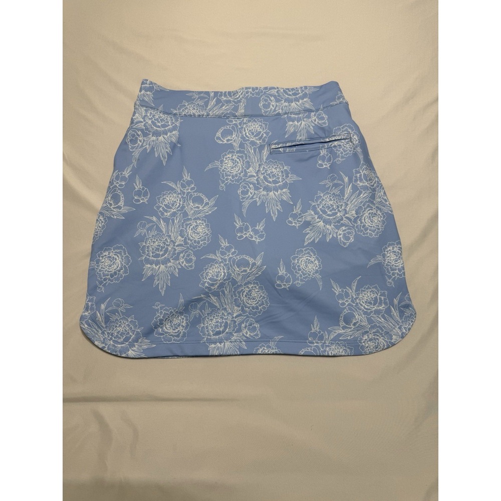 Peter Millar Women Size XS Floral Pattern Blue Golf UPS 50+ Skort MSRP $109 NWT - Picture 5 of 7